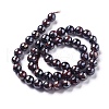 Electroplated Natural Tiger Eye Beads Strands G-F660-02-12mm-2