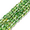 Electroplated Synthetic Moonstone Beads Strands G-P473-A01-M-2