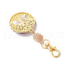 Chakra Natural & Synthetic Gemstone Chips Beads & Alloy Tree of Life Pendant Decorations HJEW-JM03129-4