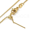 Brass Twisted Chain Necklaces NJEW-M083-01G-01-2