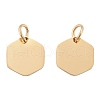 Ion Plating(IP) 304 Stainless Steel Stamping Blank Tag Charms STAS-I311-24G-1