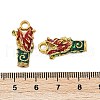 Alloy Enamel Pendants FIND-A049-12G-3