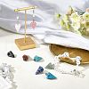  11pcs 11 style Cone/Spike/Pendulum Natural & Synthetic Gemstone Pendants G-NB0003-05-5