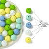 35Pcs Food Grade Eco-Friendly Silicone Focal Beads SIL-FS0001-22E-4