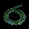 Frosted Transparent Glass Beads Strands FGLA-M002-01H-4