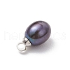 Dyed Natural Cultured Freshwater Pearl Pendants PALLOY-TA00244-5