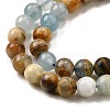 Natural Blue Calcite Beads Strands G-H312-C02-6mm-4