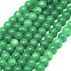 Natural Mashan Jade Round Beads Strands G-D263-4mm-XS13-1