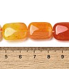 Natural Striped Agate/Banded Agate Beads Strands G-B137-B01-01I-5