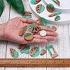 Kissitty 20Pcs 10 Style Transparent Resin & Walnut Wood Pendants RESI-KS0001-08-4