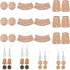 CHGCRAFT 90Pcs 3 Style Unfinished Wood Connector Charms DIY-CA0004-66-1