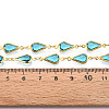 Brass Teardrop Link Chains CHC-N023-09C-G-3