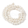 Electroplated Shell Pearl Beads Strands BSHE-M036-02B-2