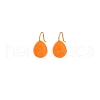 304 Stainless Steel Enamel Teardrop Dangle Earrings for Women EJEW-U023-01G-02-1