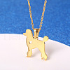 Cute Cartoon Animal Stainless Steel Pendant Necklaces QV5065-18-1