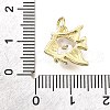 Brass Micro Pave Cubic Zirconia Pendants KK-V011-28G-B-3