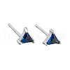Geometric Triangle Cubic Zirconia Stud Earrings ZJ4184-14-1