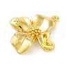 Brass Pave Clear Cubic Zirconia Pendants KK-Z051-02G-02-2