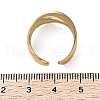 Ion Plating(IP) 304 Stainless Steel Cuff Ring X-RJEW-N038-112LG-4