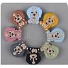 16Pcs 8 Colors Cartoon Animal Dog Silicone Beads JX707A-1
