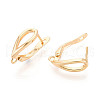 Brass Hoop Earring Findings KK-N267-27G-3