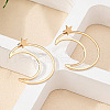 Star with Moon Alloy Stud Earrings FS-WGC80EF-01-3