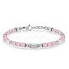 Adjustable 304 Stainless Steel Gemstone Beaded Bracelets FS-WG23DE2-05-1
