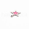 304 Stainless Steel Enamel Charms STAS-Q242-040B-2