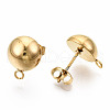 304 Stainless Steel Stud Earring Findings STAS-Q225-16B-10mm-3