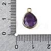Natural Gemstone Faceted Pendants G-U019-05G-5