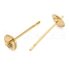 Brass Stud Earring Findings KK-Z089-16G-02-2