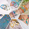 10 Strands 10 Colors Flat Round Handmade Polymer Clay Beads CLAY-SZ0001-98-7