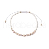 Glass Braided Bead Bracelets BJEW-JB11418-01-2