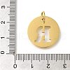Ion Plating(IP) 304 Stainless Steel Pendants STAS-M074-01G-R-3
