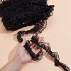 HOBBIESAY 20M Polyester Pleated Lace Trim OCOR-HY0001-20B-3