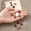 Coconut Brown Wood Stud Earring Findings EJEW-TA0010-06P-6
