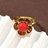 Brass Adjustable Finger Rings for Women RJEW-K295-02G-2