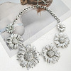 Alloy Bib Necklaces for Women FS-WGC5177-02-1
