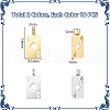 Unicraftale 20Pcs 2 Colors 304 Stainless Steel Pendants STAS-UN0060-58-3