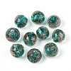 Handmade Gold Sand Lampwork Beads LAMP-T016-10C-1