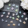 DICOSMETIC 70Pcs 7 Colors UV Plating Rainbow Iridescent Acrylic Beads PACR-DC0001-03-4