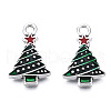 Christmas Alloy Enamel Pendants X-ENAM-N054-84-2