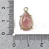 Natural Strawberry Quartz Faceted Pendants G-M431-16G-06-3