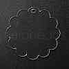 Transparent Acrylic Blank Pendants TACR-Z003-01C-2