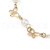 304 Stainless Steel Butterfly Link Bracelets for Women BJEW-JB11622-3