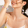 Flower Acrylic Pendants PALLOY-TAC0130-8