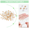 BENECREAT 120Pcs 2 Colors Alloy Spacer Beads. Textured FIND-BC0005-38-4