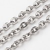 Tarnish Resistant 304 Stainless Steel Cable Chains CHS-L015-36-1