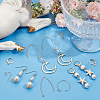 Beebeecraft 60Pcs 6 Style 304 Stainless Steel & Brass Earring Findings DIY-BBC0001-79-4