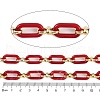 Rack Plating Acrylic & CCB Plastic Chain CHAC-H001-01A-2